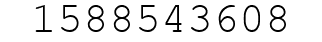 Number 1588543608.