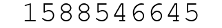 Number 1588546645.