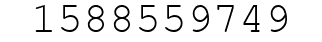 Number 1588559749.
