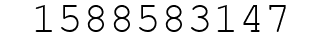 Number 1588583147.