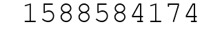 Number 1588584174.