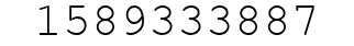 Number 1589333887.