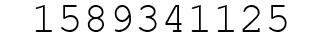 Number 1589341125.