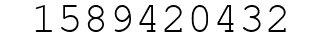 Number 1589420432.