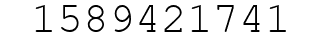 Number 1589421741.
