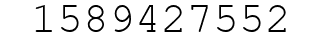 Number 1589427552.