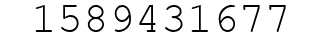 Number 1589431677.