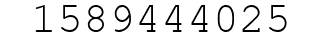 Number 1589444025.