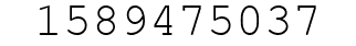 Number 1589475037.