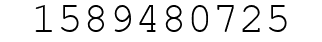 Number 1589480725.