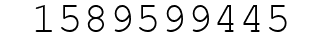 Number 1589599445.