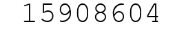 Number 15908604.