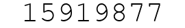 Number 15919877.