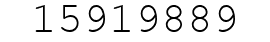 Number 15919889.