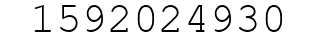 Number 1592024930.