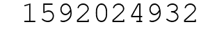 Number 1592024932.