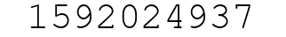 Number 1592024937.