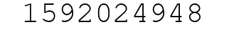 Number 1592024948.