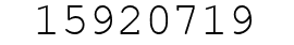 Number 15920719.