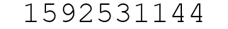 Number 1592531144.