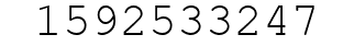 Number 1592533247.