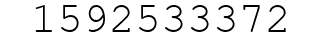 Number 1592533372.