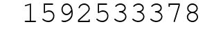 Number 1592533378.