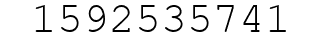 Number 1592535741.