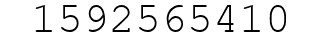 Number 1592565410.
