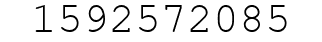 Number 1592572085.