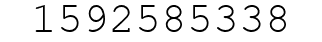Number 1592585338.