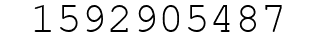 Number 1592905487.