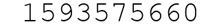 Number 1593575660.