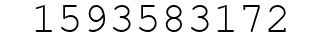 Number 1593583172.