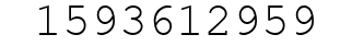 Number 1593612959.