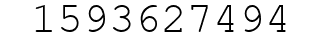 Number 1593627494.