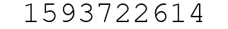 Number 1593722614.