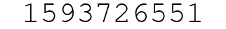 Number 1593726551.