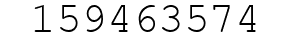 Number 159463574.
