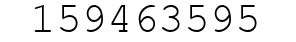 Number 159463595.