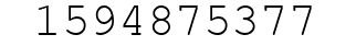 Number 1594875377.