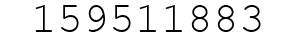 Number 159511883.