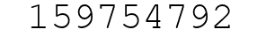 Number 159754792.