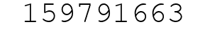 Number 159791663.
