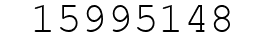 Number 15995148.