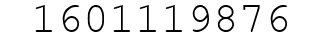 Number 1601119876.