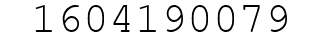 Number 1604190079.