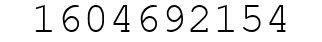 Number 1604692154.