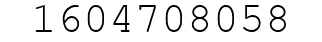 Number 1604708058.