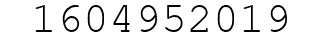 Number 1604952019.